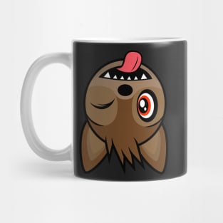 Upside Down Goofy Bat Count Chiroptera Mug